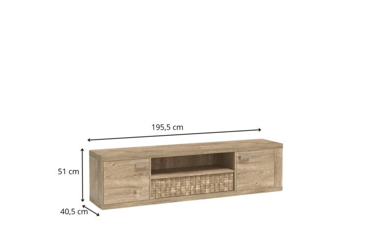 DUŻA SZAFKA RTV NATURAL​ N-13