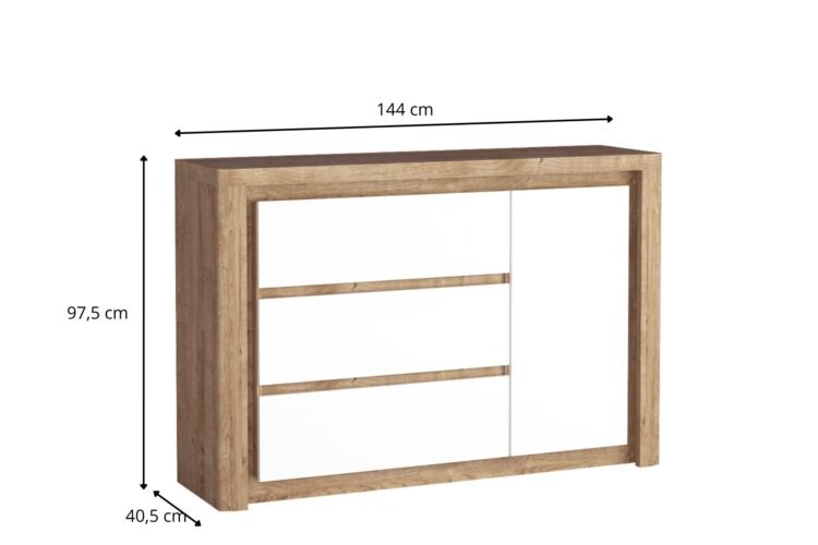 BIAŁA KOMODA LIVINIO​ L-15