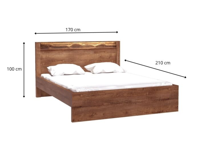 DUŻE ŁÓŻKO 160×200 DO SYPIALNI INDIANAPOLIS I-19