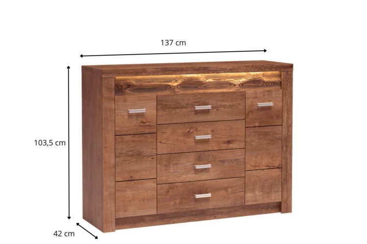 NOWOCZESNA KOMODA INDIANAPOLIS I-7