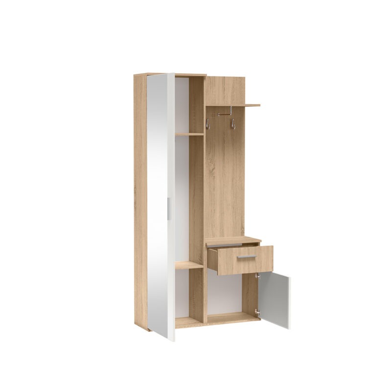 GARDEROBA Z LUSTREM LUX