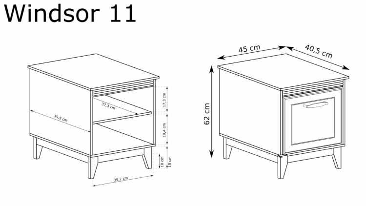 BEDSIDE TABLE W-11