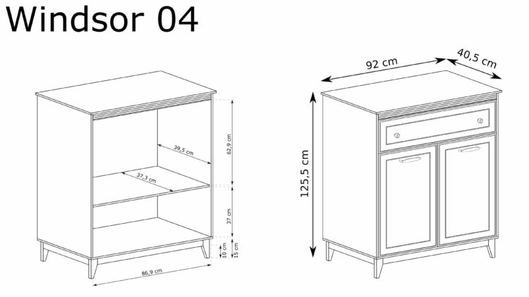 CHEST OF DRAWERS W-4