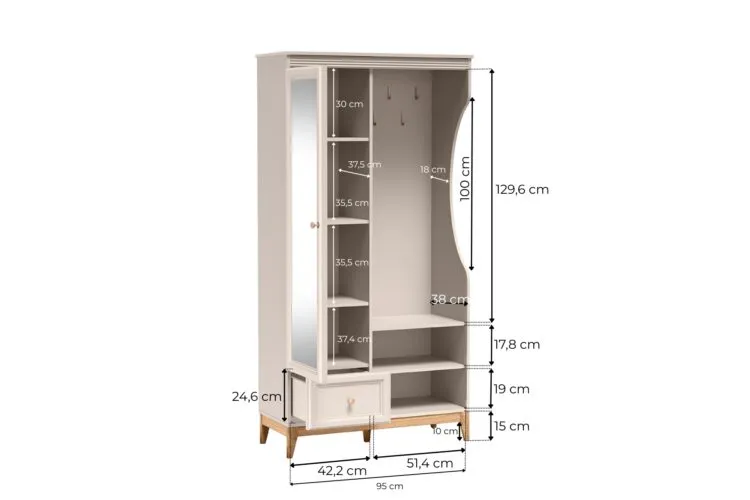 CLOSET WITH MIRROR WINDSOR