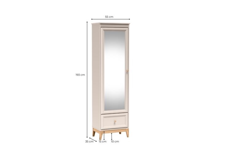 PÓŁSZAFA Z LUSTREM WINDSOR W-18