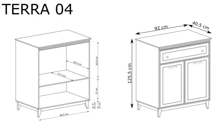 TA-4 CHEST OF DRAWERS