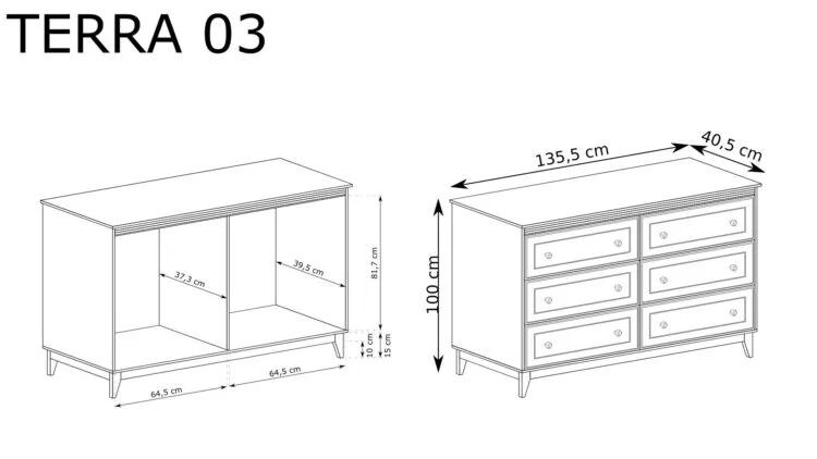 TA-3 CHEST OF DRAWERS