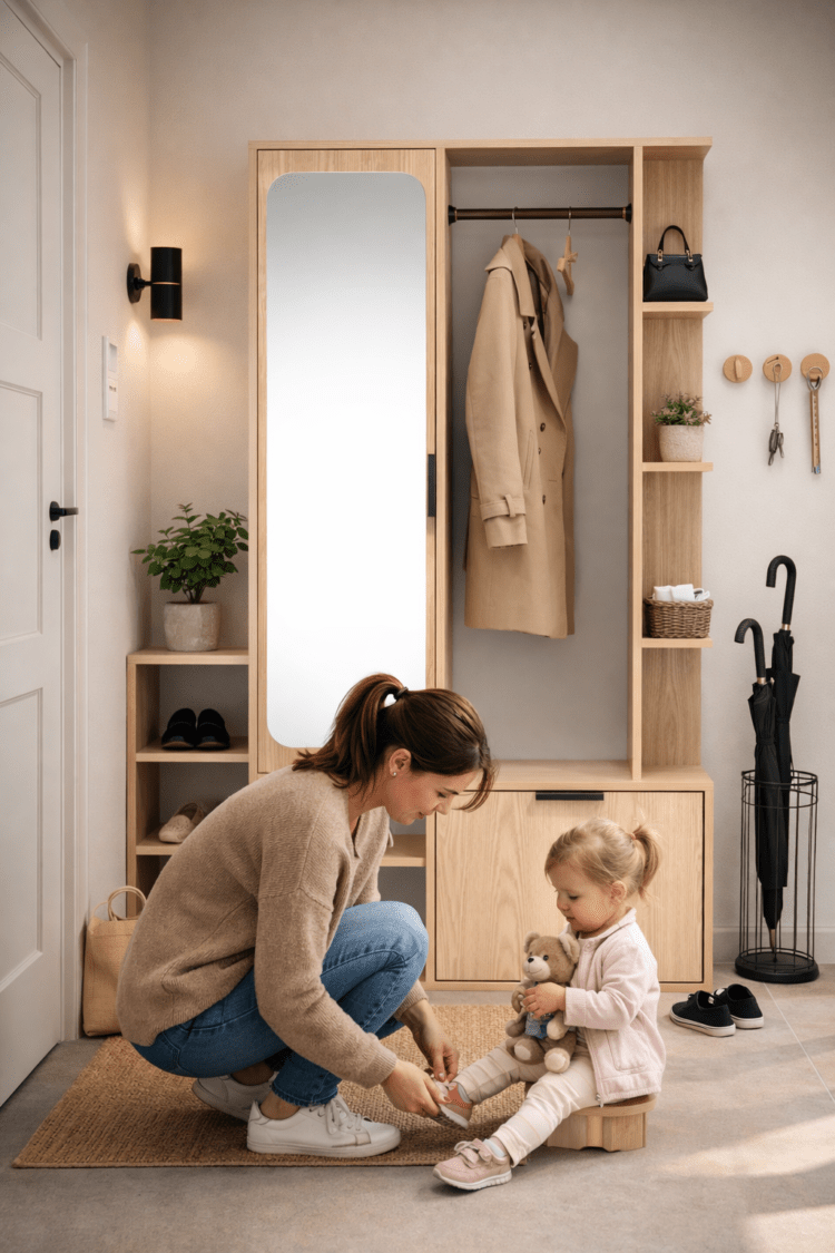 GARDEROBA Z LUSTREM NALA