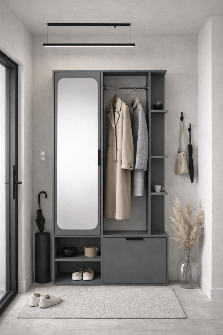 GARDEROBA Z LUSTREM NALA