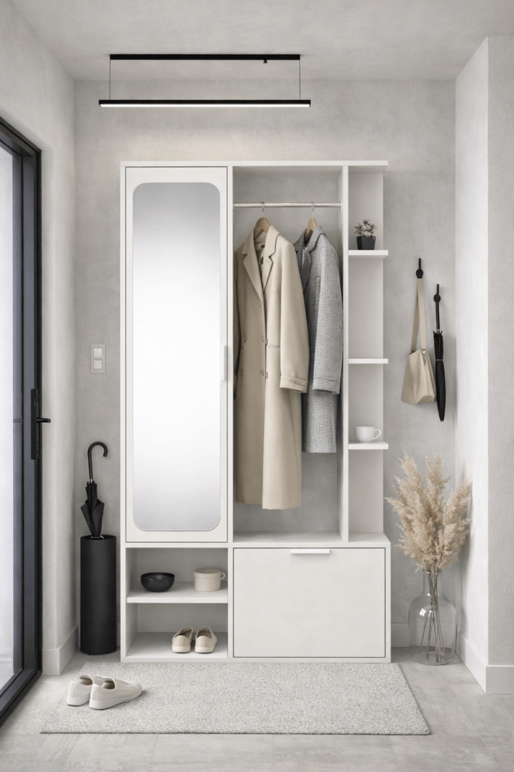 GARDEROBA Z LUSTREM NALA