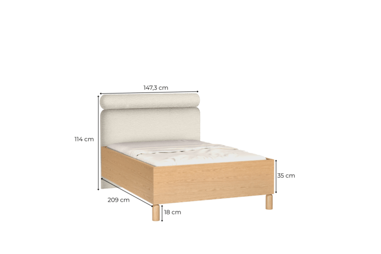 ŁÓŻKO 140X200 SN-12